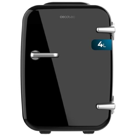 Cecotec – Mini réfrigérateur 4L – Fonctionnement 12V-220V – Compatible voiture et caravane – Refroidissement jusqu'à 7°C – Chauffage jusqu'à 65°C