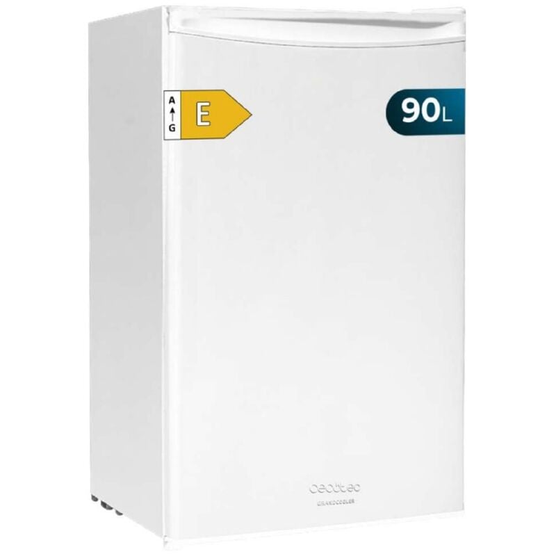 Cecotec - Petit Réfrigérateur Mini Réfrigérateur 90L de 1 Porte Bolero CoolMarket tt 90 White e. Réfrigérateur de table, 83cm deHauteur et 47cm