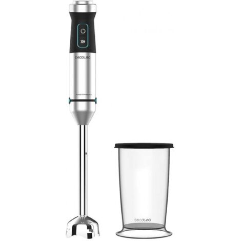 Cecotec – Mixeur plongeant 1500W – Lames en titane noir – Technologie CrossBlades – Fonction Turbo – Capacité 800ml – Anti-éclaboussures