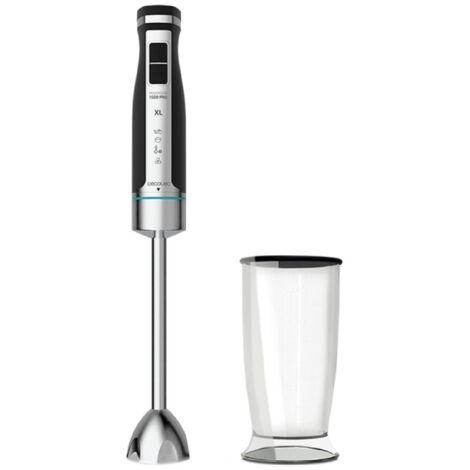 Cecotec Mixeur Plongeant PowerGear 1500 XL. Pied Extra Large, Lames en Titane, Engrenage Métallique et 21 Vitesses + Turbo, 1500 W.