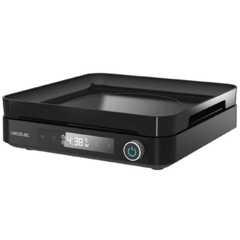 Cecotec - Plaque de Cuisson à Induction Numérique avec Grill Full Magma Grill - 2000W, 10 Niveaux de Puissance