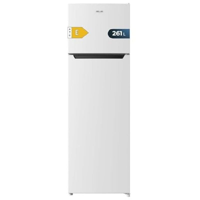 Cecotec - Réfrigérateur 2D Bolero CoolMarket 2D 261 White e. Defrost Motor 2 Door Fridge 2 Doors White 169x54Cm, 261L, Energy Class e, With Fast
