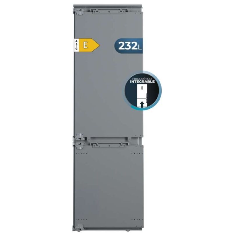 Cecotec Réfrigérateur combiné encastrable Bolero CoolMarket Combi BI-D MC 232 GREY E