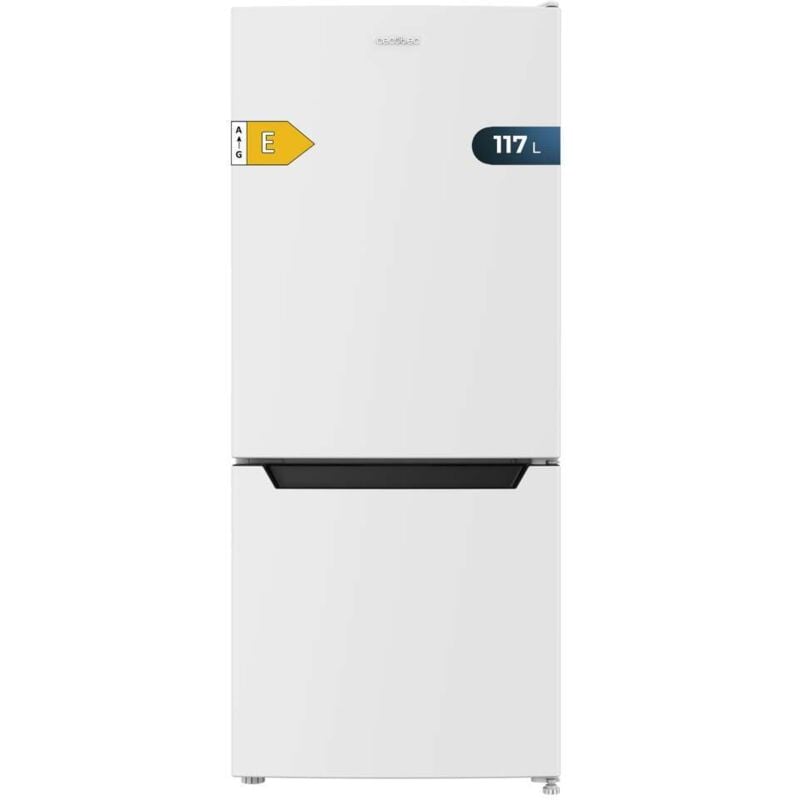 Cecotec - Bolero CoolMarket Combi No Frost Refrigerator Combi 117 df White e. Réfrigérateur combiné blanc, 117L, dégivrage, classe e et mode de