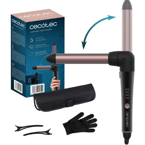 Cecotec Rizador de pelo manual cable SurfCare TwistWaves