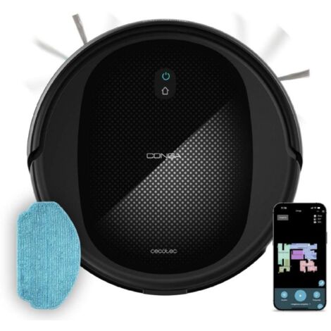 Cecotec Robot Aspirador Conga M20. Navegación Giroscópica Ordenada, 7000Pa Presión de Succión, Autonomía 160 Minutos, Sensores