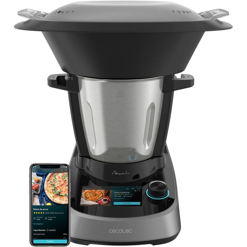Image of Cecotec Robot di Cucina Multifunzione Mambo Touch. 1600 W, 37 Funzioni, schermo tattile TFT da 5 con ricettario integrato, APP, Bilancia e Caraffa in