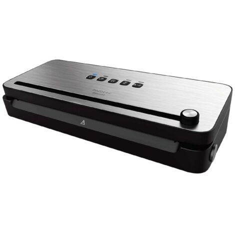 Cecotec SealVac 140 SteelCut sigillatrice sottovuoto 0,75 mbar Nero, Acciaio inox