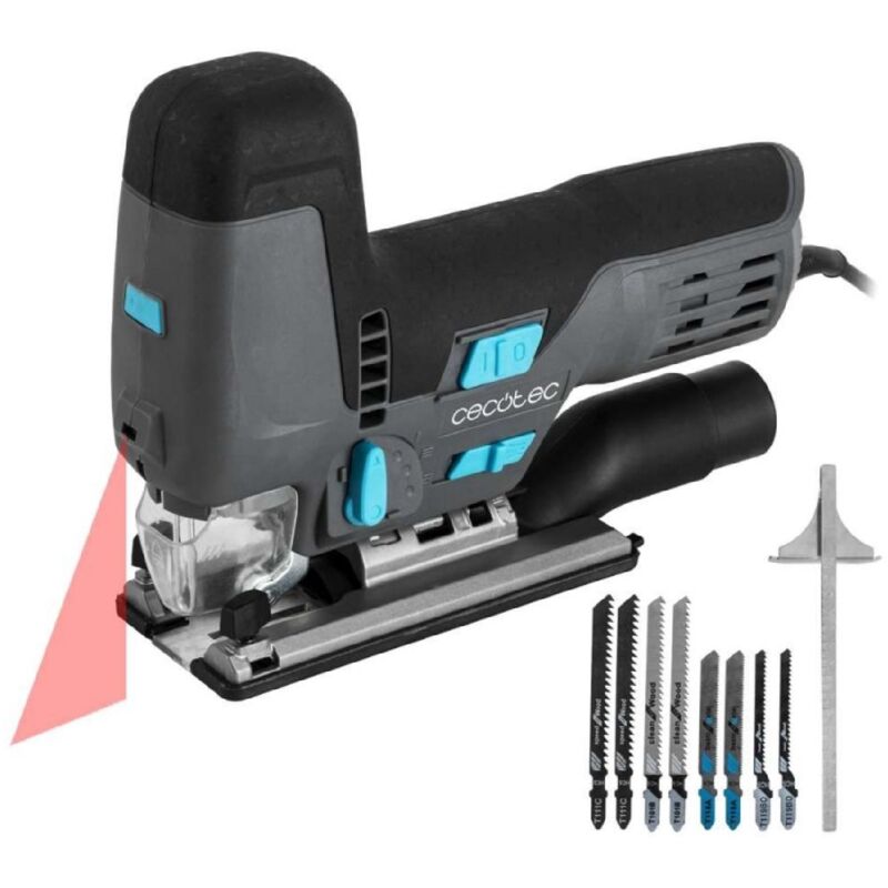 Cecotec Sierra de Calar MultiCut 8500 Vision, 800W, Corte Pendular, Cable de 2m, Plataforma de Aluminio Fundido