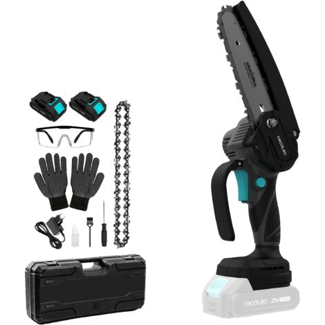 Cecotec Sierra de Podar 6" a Batería 21V MontanaForce 6000 Hand. 700W, Velocidad 24500rpm, Engrasador a Botón, Incluye 2 Bat