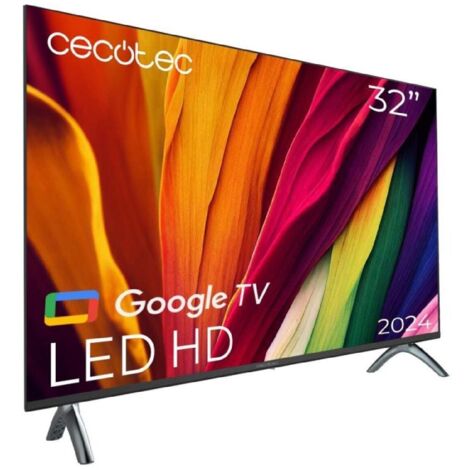 Cecotec – Téléviseur LED 32 pouces – Résolution HD – Google TV – Processeur Cortex A55 – Dolby Atmos – HDR10 – 16 Go de ROM – Bluetooth