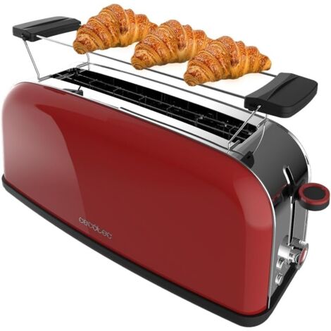 Cecotec Tostador vertical Toastin' time 850 Red Long