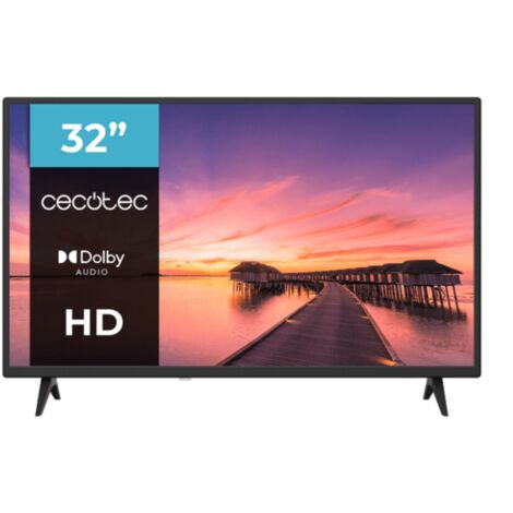Cecotec TV, Televisor LED de 32Pulgadas 0 Series 0032S. Pantalla 32 Pulgadas, HD, Resolución de imágenes y Videos óptima