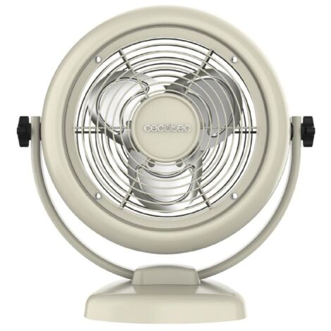 Cecotec Ventilador de sobremesa EnergySilence 800 RetroDesk Beige Cecotec