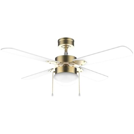 Cecotec Ventilador de techo con luz EnergySilence Aero 450 GoldWhite Cecotec