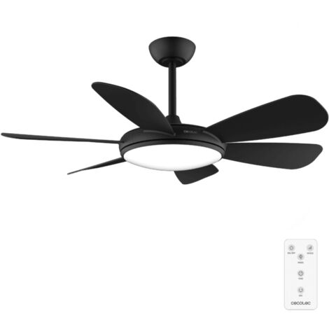 Cecotec Ventilador de techo con luz EnergySilence Aero 5200 Black Pro Cecotec