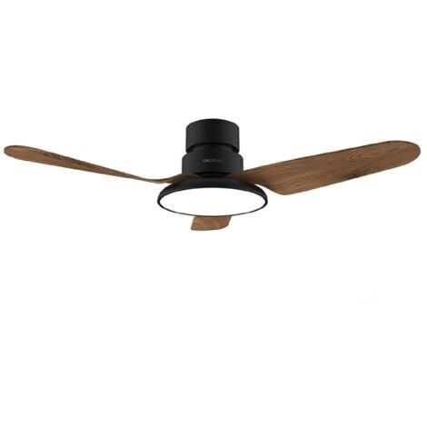 Cecotec Ventilador de techo con luz EnergySilence Aero 5200 Light DarkWood Cecotec