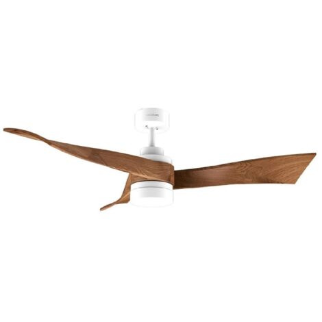Cecotec Ventilador de Techo con Luz EnergySilence Aero 5280 DarkWood. 40W, Diámetro 52", Motor DC, Mando a distancia, luz LED de 18W, Temporizador programable, Modo winter-summer