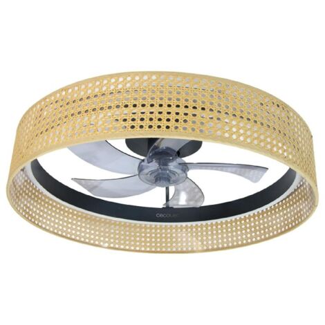 Cecotec Ventilador de techo con luz EnergySilence LampAero 600 Beige Design Cecotec