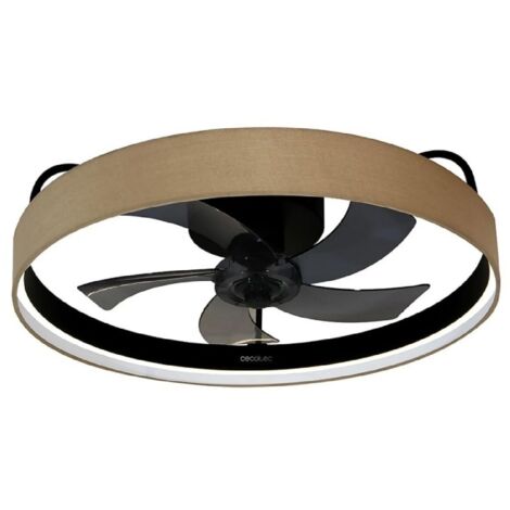 Cecotec Ventilador de techo con luz EnergySilence LampAero 650 Beige Design Cecotec