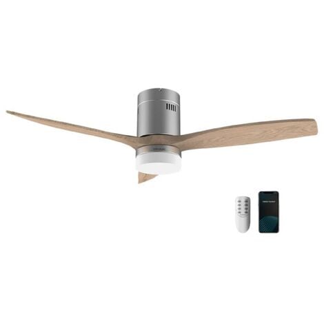 Cecotec Ventilador de techo con luz Ventilador de techo EnergySilence Aero 5600 Steel Aqua Connected