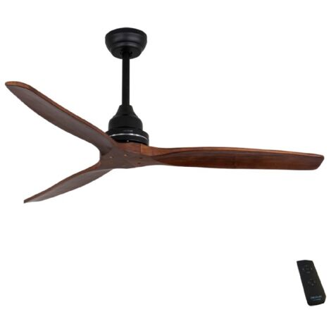 cecotec Ventilador de techo moderno nogal 132 cm