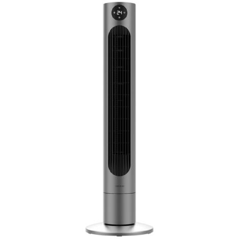 Cecotec Ventilador de Torre EnergySilence 800 Skyline Smart de 36", 60 W de potencia, Pantalla LED táctil, Mando a distancia, 3 velocidades, Temporizador 12h, Oscilación 60º