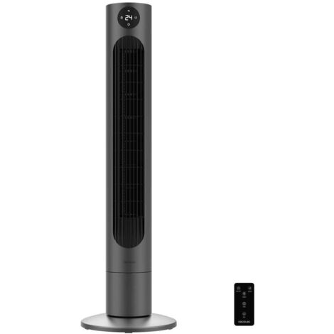 Cecotec – Ventilateur colonne EnergySilence 800 Skyline Smart – Moteur 60W – 3 vitesses – Oscillation 60º – Minuterie 12h – Télécommande LED