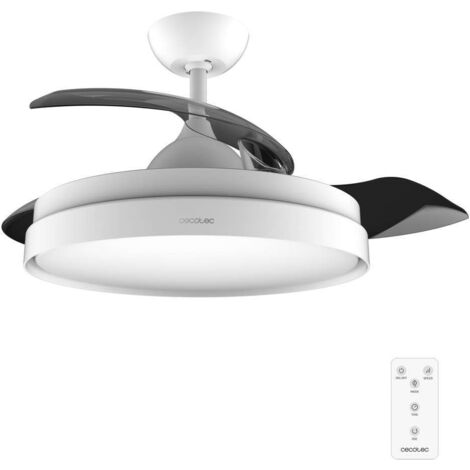 Cecotec – Ventilateur de plafond EnergySilence Aero 4280 – Pales rétractables – 42 pouces – 6 vitesses – Télécommande incluse – Système d'inversion