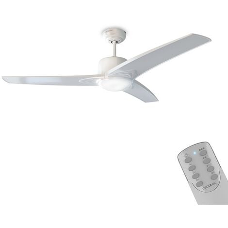 Cecotec Ventilateur de Plafond EnergySilence Aero 560. 60 W, DiamÃ¨tre de 52â€ / 132 cm, 3 Pales, 3 Vitesses, Fonction Hiver DiamÃ¨tre 132 cm, Blanc