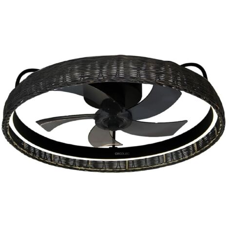Cecotec Ventilateurs de plafond avec lumière EnergySilence LampAero 600 Black Design