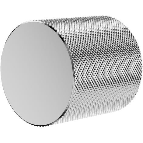 Cedar Chrome 30mm Knurled Knob Furniture Handle
