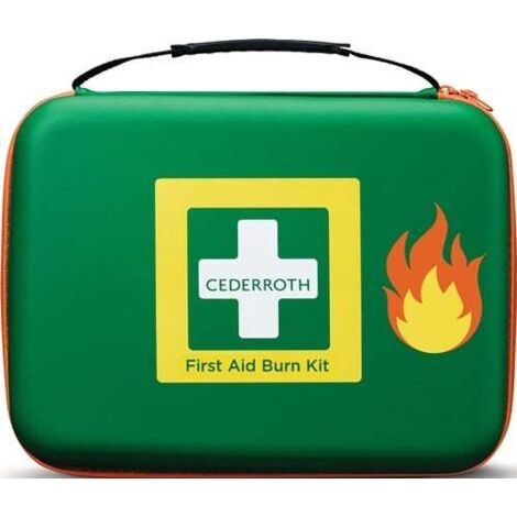 CEDERROTH Erste-Hilfe-Tasche B305xH245xT86ca.mm grün z.Brandwundenversorgung - 51011013