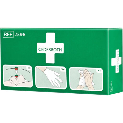 CEDERROTH Set aus Beatmungsmaske 2Pa.Hds,2Reinigungstücher