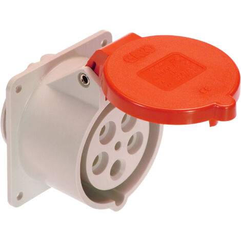 CEE Anbausteckdose aus Polyamid 5-polig 400V 32A 6h IP44