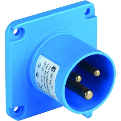 CEE-Geradstecker für Camping, 3-polig, 16 A, 230 V, Schutzart IP44