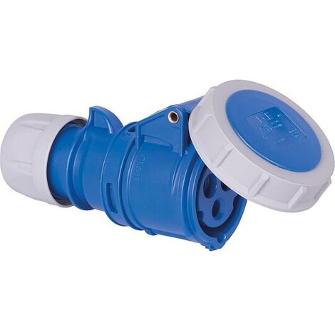 CEE-Kupplung Shark IP67, 3-polig, 230V, 32A - blau