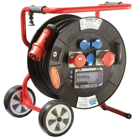 CEE Mammut Kabeltrommel Fahrgestell 400V 30m H07RN-F 5G4 IP44
