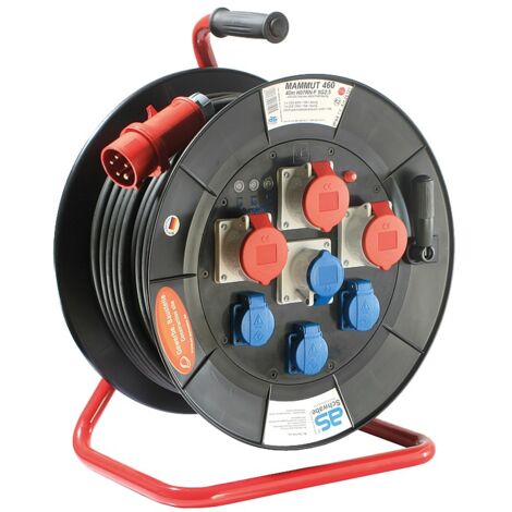 CEE Mammut Kabeltrommel Tragegestell 400V 40m H07RN-F 5G2,5 IP44