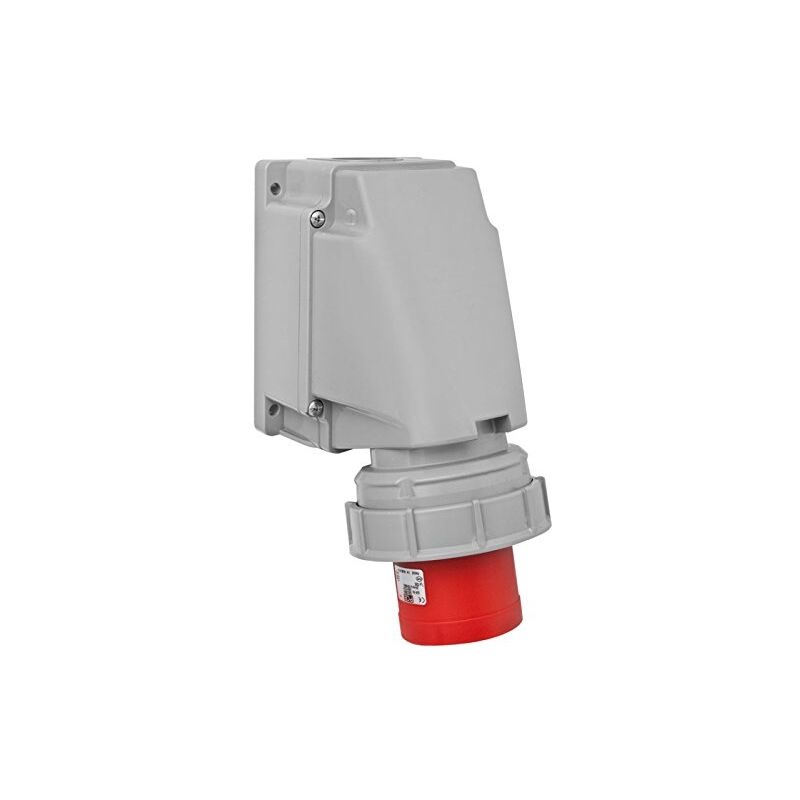 Interflex pce prise murale étanche/ou 63 a 3 pôles + 400 v 6 heure/s rouge 535-6