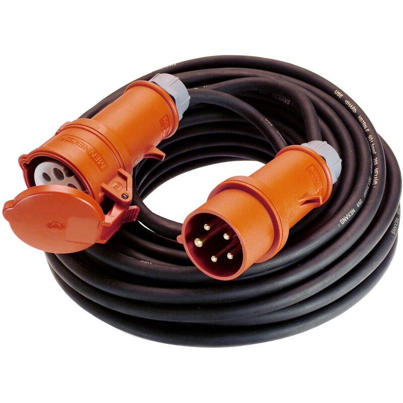 Cee Starkstromverlängerung 400V 32A 10m H07RN-F 5G2,5 IP44