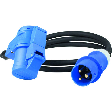 CEE Verlängerung Stecker Kupplung 16A 1,5m H07RN-F 3G2,5 IP44
