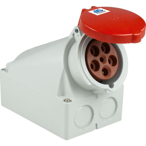 CEE Wanddose aus Polyamid 5-polig 400V 63A 6h IP44