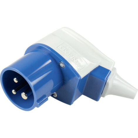 CEE Winkelstecker 3-polig 230V 16A IP44
