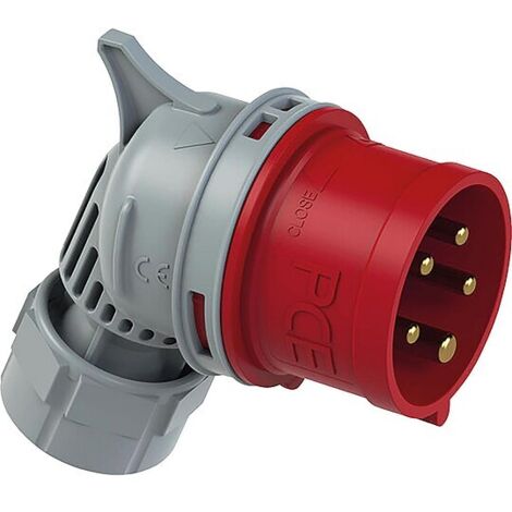 CEE-Winkelstecker 32A, 5-polig, 400V Twist TT, IP44 - Schraubenlos