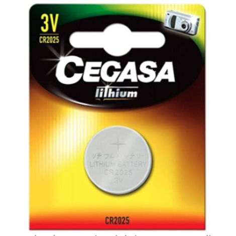 Cegasa 21475 pila doméstica Batería de un solo uso CR2025 Litio