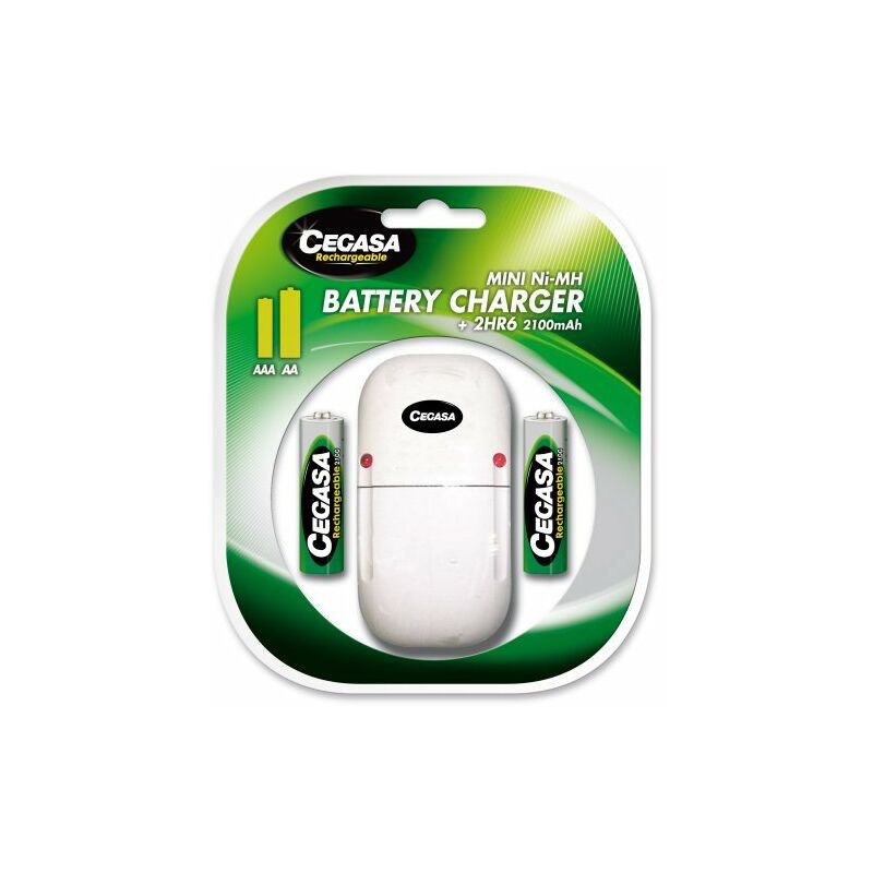 

Cargador Pilas Cegasa Mini + 2Hr6