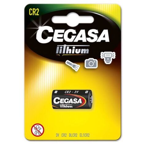 CEGASA Pila Litio CR2 3V FT BL1, Negro, Estandar