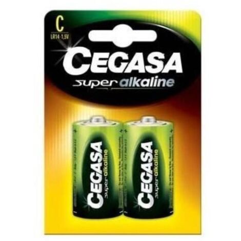 CEGASA pila super alkaline b.lr14 (2 uns) , 0BLISTER , CEGASA pila super alkaline b.lr14 (2 uns) , 0BLISTER