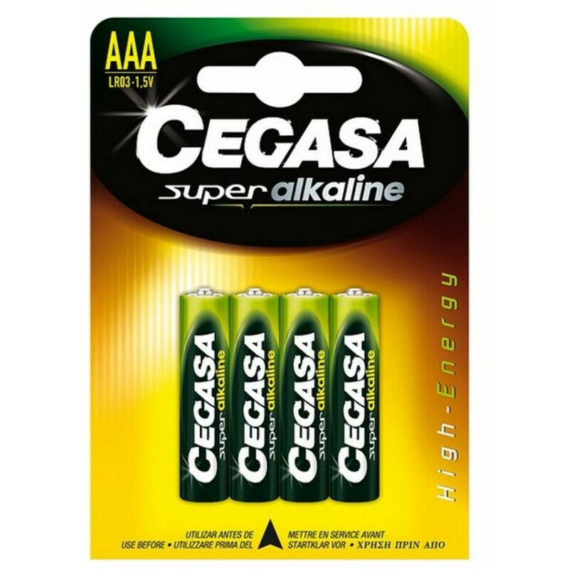 

Pilas Alcalinas LR03 AAA 1,5V (4 uds) - Cegasa